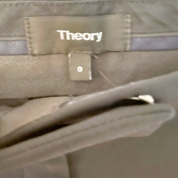 Theory Women's Slim Cropped Crepe Pant, Size 0 - Picture 4 of 6